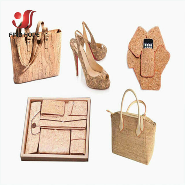 Miękka tkanina korkowa z nadrukiem z drewnianym wykończeniem - do tworzenia torebek, portfeli, biżuterii i butów (Skóra syntetyczna) - Wianko - 3