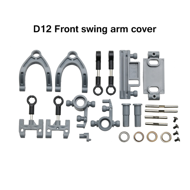 WPL Oryginalne części zdalnie sterowanego samochodu Drifting na cztery koła D12 D24 - mały ładunek, huśtawka ramienia, opony, skrzynia biegów, podwozie - DIY akcesoria - Wianko - 3