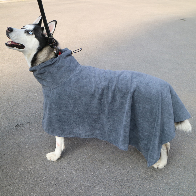 Hodowla ręczników kąpielowych dla psów Pet Dog z poliestru CAWAYI, chłonny i silny do suszenia środków czystości, szlafrok dla zwierząt D1487 - Wianko - 5