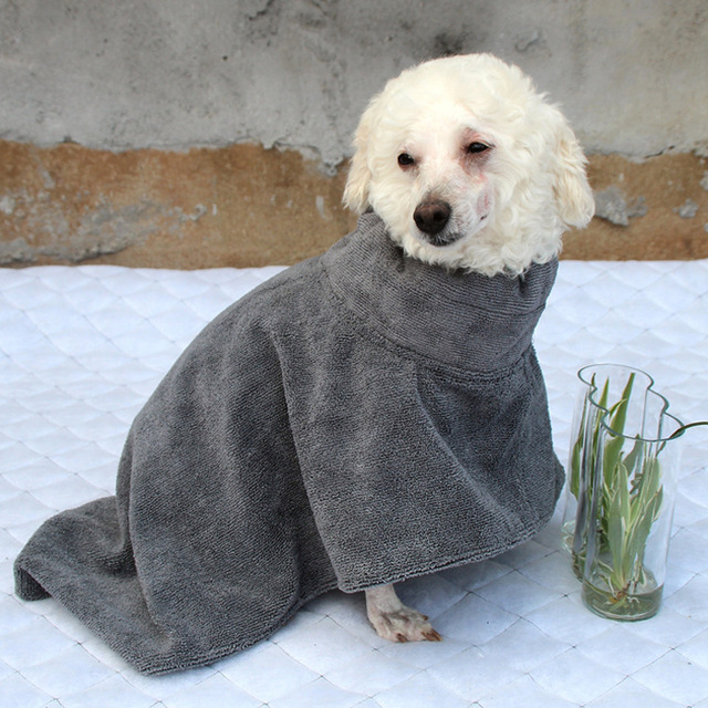 Hodowla ręczników kąpielowych dla psów Pet Dog z poliestru CAWAYI, chłonny i silny do suszenia środków czystości, szlafrok dla zwierząt D1487 - Wianko - 7