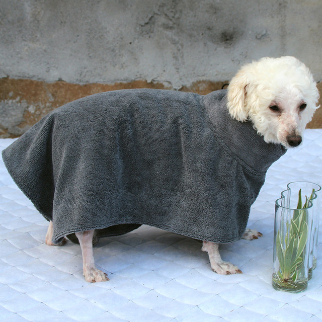 Hodowla ręczników kąpielowych dla psów Pet Dog z poliestru CAWAYI, chłonny i silny do suszenia środków czystości, szlafrok dla zwierząt D1487 - Wianko - 9