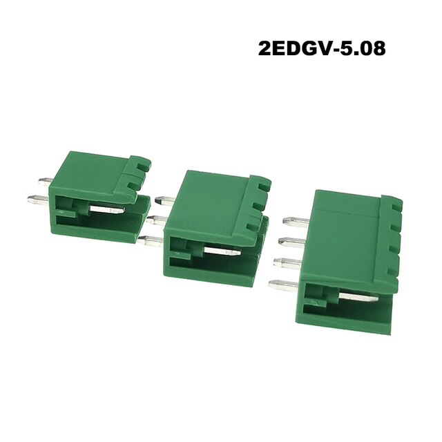 20 sztuk Wtyk zaciskowy PCB 5.08mm, złącze blokowe 2EDGKA/VC/RC/V/R mężczyzna-kobieta 2/3/4/5/6/7/8/9/10P Bornier Module - Wianko - 8