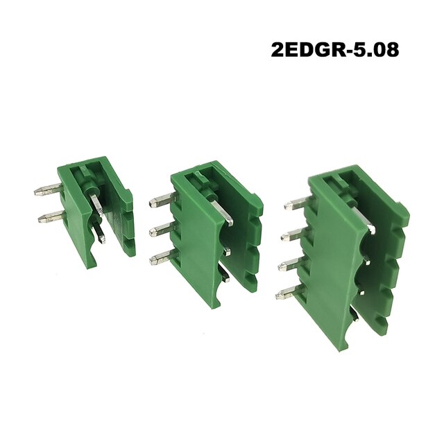 20 sztuk Wtyk zaciskowy PCB 5.08mm, złącze blokowe 2EDGKA/VC/RC/V/R mężczyzna-kobieta 2/3/4/5/6/7/8/9/10P Bornier Module - Wianko - 10