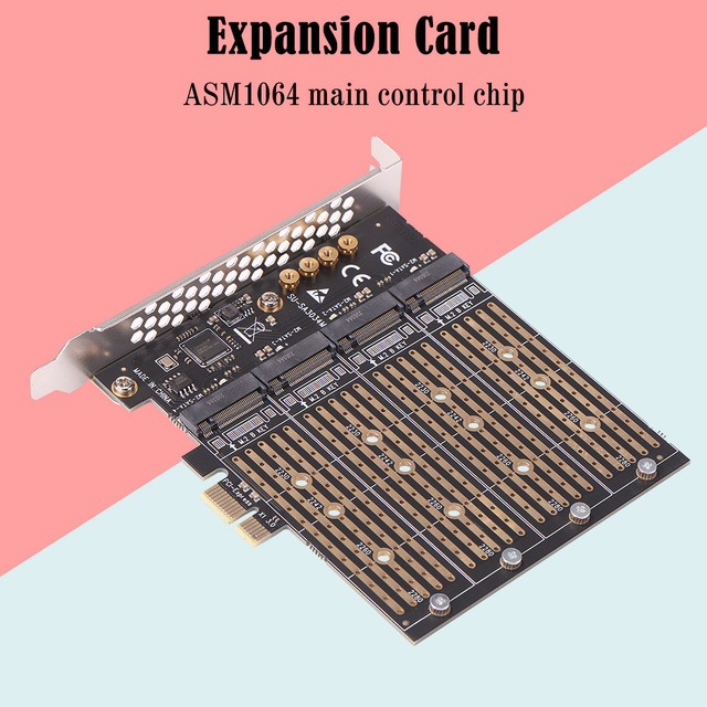 Karta adaptera NVME M.2 do PCI-E 1x M-Key/B-Key SATA Extender - rozszerzenie dla komputera stacjonarnego (2230/2242/2260/2280) - Wianko - 6