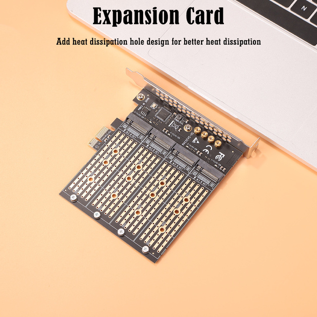 Karta adaptera NVME M.2 do PCI-E 1x M-Key/B-Key SATA Extender - rozszerzenie dla komputera stacjonarnego (2230/2242/2260/2280) - Wianko - 5