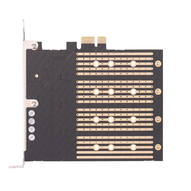 Karta adaptera NVME M.2 do PCI-E 1x M-Key/B-Key SATA Extender - rozszerzenie dla komputera stacjonarnego (2230/2242/2260/2280) - Wianko - 8