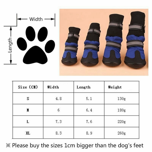 Antypoślizgowe zwierzęce śniegowce ochronne dla psów - zestaw 4 sztuk, rozmiary S/M/XL - Wianko - 10