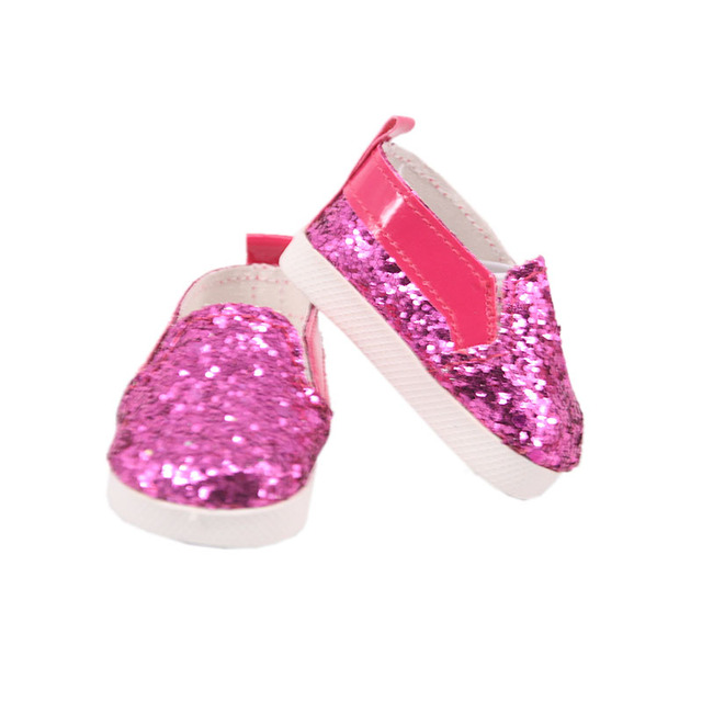 Lalka brezentowe buty z kwiatowym wzorem dla 18 calowych amerykańskich i 43 cm noworodkowych lalek - zabawka dla dziewczynek DIY - Wianko - 7