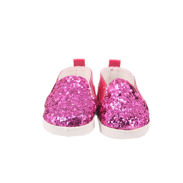 Lalka brezentowe buty z kwiatowym wzorem dla 18 calowych amerykańskich i 43 cm noworodkowych lalek - zabawka dla dziewczynek DIY - Wianko - 34