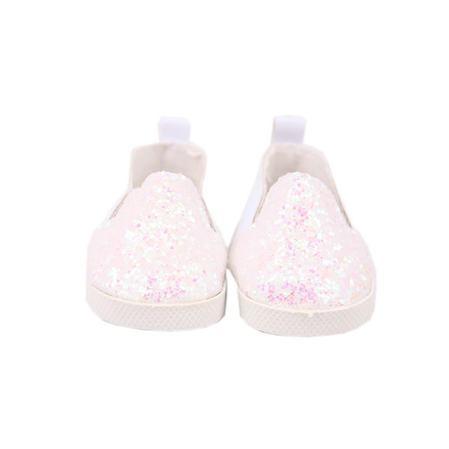 Lalka brezentowe buty z kwiatowym wzorem dla 18 calowych amerykańskich i 43 cm noworodkowych lalek - zabawka dla dziewczynek DIY - Wianko - 8