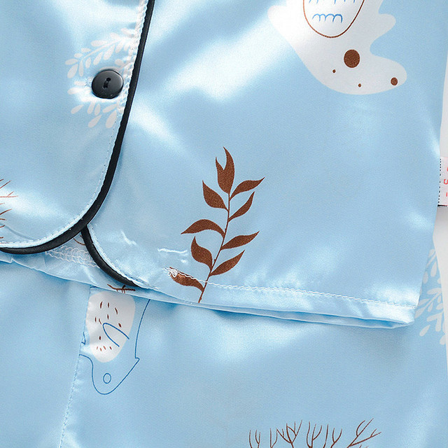 Letnia piżama dziecięca - Cartoon, zestaw dla chłopców i dziewczynki, koszula + krótkie spodenki - #p4 - Wianko - 12