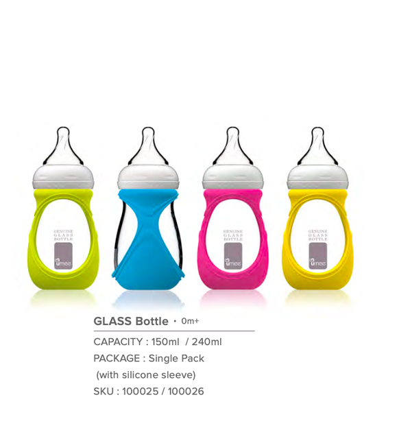 Umee 150ml szklana butelka do karmienia dziecka z matką dotykową kaszą, ochroną przed kolką - Wianko - 13
