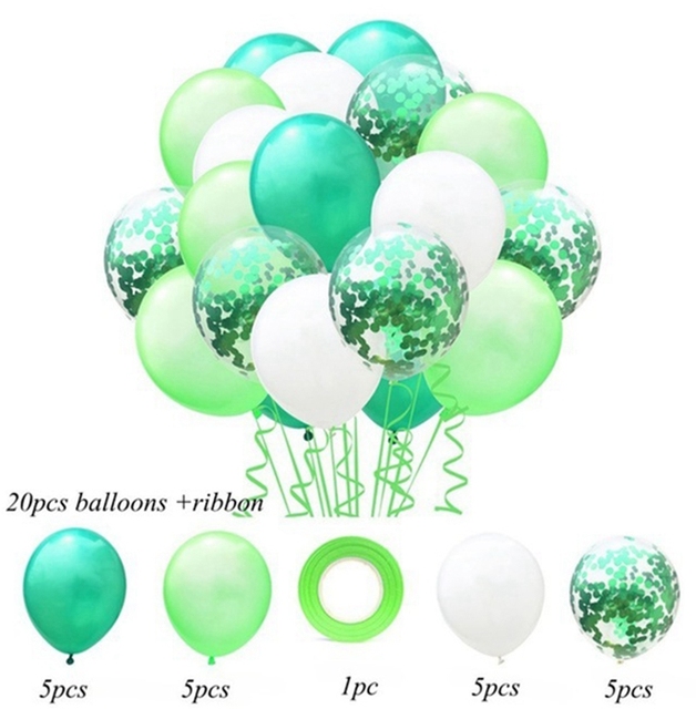 Konfetti lateksowe balony 21 sztuk - dekoracje urodzinowe dla dorosłych i dzieci (1st, 2, 3, 5, 10, 13, 15, 18, 25, 30, 35, 50, 60 lat) chłopiec/dziewczyna - Wianko - 8