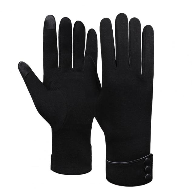 Damskie rękawiczki zimowe 2021, jednokolorowe, sportowe, odporne na zużycie, pełne rękawiczki Touch Screen - Wianko - 16