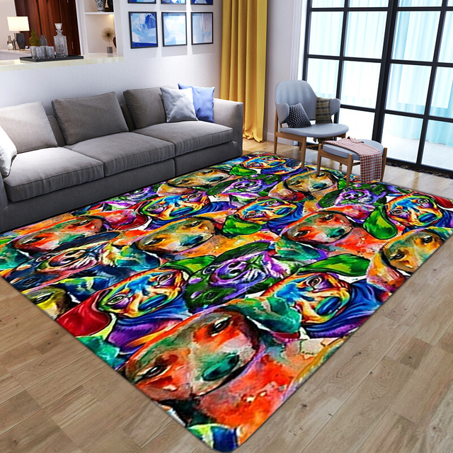 Kreatywny dywan 3D smok dla domu salonu i sypialni - miękka flanelowa mata antypoślizgowa - Wianko - 13
