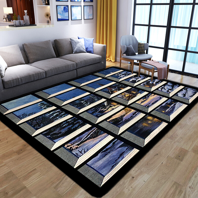 Kreatywny dywan 3D smok dla domu salonu i sypialni - miękka flanelowa mata antypoślizgowa - Wianko - 18