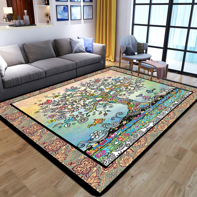 Kreatywny dywan 3D smok dla domu salonu i sypialni - miękka flanelowa mata antypoślizgowa - Wianko - 11