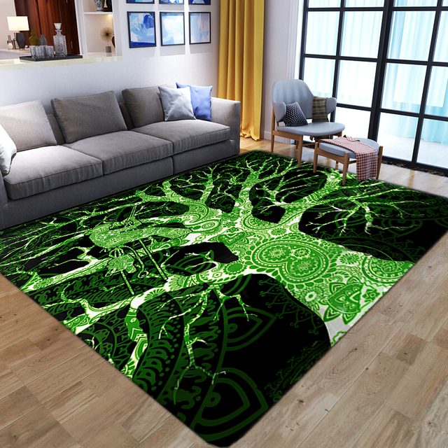 Kreatywny dywan 3D smok dla domu salonu i sypialni - miękka flanelowa mata antypoślizgowa - Wianko - 23