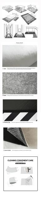 Kreatywny dywan 3D smok dla domu salonu i sypialni - miękka flanelowa mata antypoślizgowa - Wianko - 24