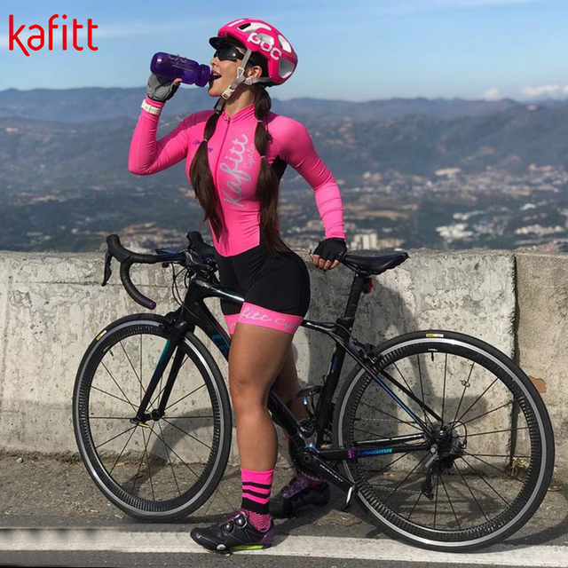Kombinezon rowerowy damski Kafitt Triathlon z długimi rękawami - Wianko - 10