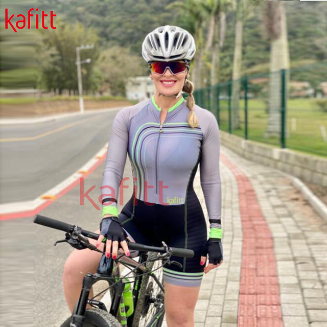 Kombinezon rowerowy damski Kafitt Triathlon z długimi rękawami - Wianko - 22