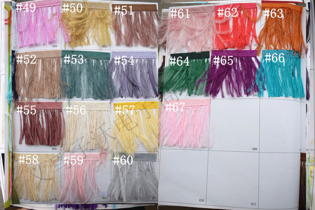Pióro strusie przycinanej tkaniny 1m - wysoka jakość, puszystość, akcesoria DIY 8-11cm - Wianko - 24