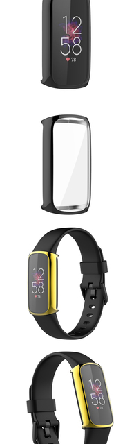 Ochraniacz ekranu i pokrywa akcesoria TPU do Fitbit Luxe Smartwatch - Wianko - 4