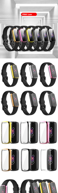 Ochraniacz ekranu i pokrywa akcesoria TPU do Fitbit Luxe Smartwatch - Wianko - 1