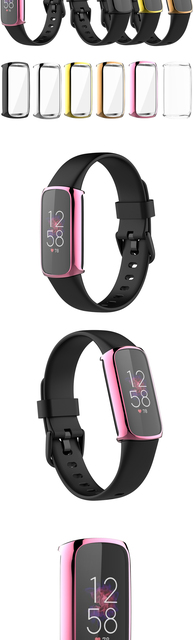 Ochraniacz ekranu i pokrywa akcesoria TPU do Fitbit Luxe Smartwatch - Wianko - 2