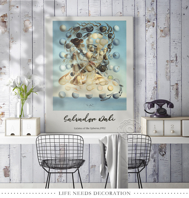 Plakat Vintage Salvador Dali - Dali Fleurs, motyl kobieta - inspirujący obraz ścienny, malarstwo i kaligrafia - Wianko - 6