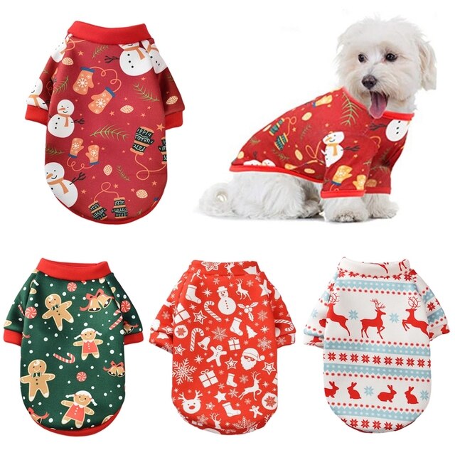 Kurtka zimowa dla psa - świateczny płaszcz dla małych i średnich psów (Yorkshire) - stylowy sweter z kapturem dla zwierząt - Wianko - 2