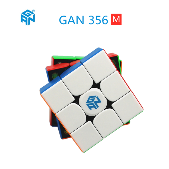 GAN cube GAN 356 M - profesjonalna, magnetyczna kostka 3x3x3 Rubika z prędkością i zabawnymi efektami - zabawka magiczna zawierająca magnesy - Wianko - 4