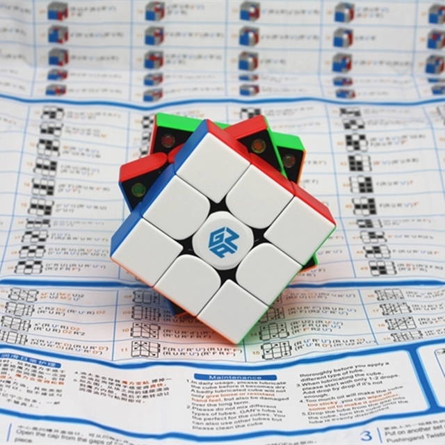 GAN cube GAN 356 M - profesjonalna, magnetyczna kostka 3x3x3 Rubika z prędkością i zabawnymi efektami - zabawka magiczna zawierająca magnesy - Wianko - 12