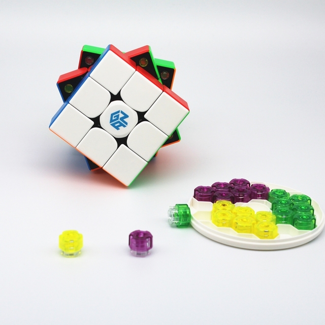GAN cube GAN 356 M - profesjonalna, magnetyczna kostka 3x3x3 Rubika z prędkością i zabawnymi efektami - zabawka magiczna zawierająca magnesy - Wianko - 9