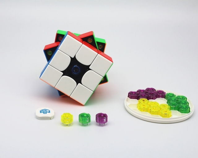 GAN cube GAN 356 M - profesjonalna, magnetyczna kostka 3x3x3 Rubika z prędkością i zabawnymi efektami - zabawka magiczna zawierająca magnesy - Wianko - 8