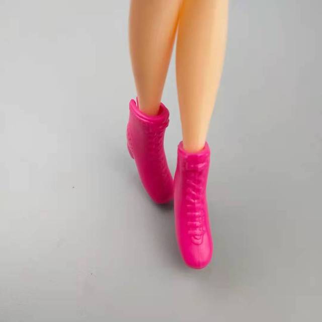 Białe botki na wysokim obcasie dla lalek Barbie 11.5 - akcesoria dla lalek bawełniane - Wianko - 39