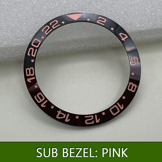 Topowa ceramiczna ramka szkiełka zegarka 38mm * 30.6mm dla 40mm tarczy Submariner GMT - etui z elastycznym pierścieniem, zielono-czarne, pasujące do zegarka Seiko - Wianko - 14