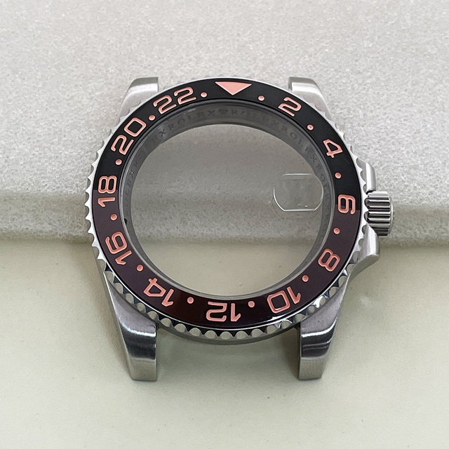 Topowa ceramiczna ramka szkiełka zegarka 38mm * 30.6mm dla 40mm tarczy Submariner GMT - etui z elastycznym pierścieniem, zielono-czarne, pasujące do zegarka Seiko - Wianko - 17