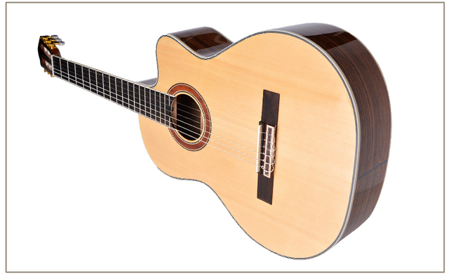 Gitara klasyczna Smiger CG-220 Cutaway, 39 Cal, nylonowa żyłka, rozmiar 4/4 - Wianko - 7