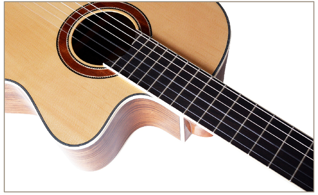 Gitara klasyczna Smiger CG-220 Cutaway, 39 Cal, nylonowa żyłka, rozmiar 4/4 - Wianko - 4