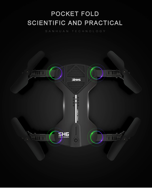 Składany pilot zdalnego sterowania SH6 do samolotów RC, obsługa wifi i fotografia lotnicza - Wianko - 14
