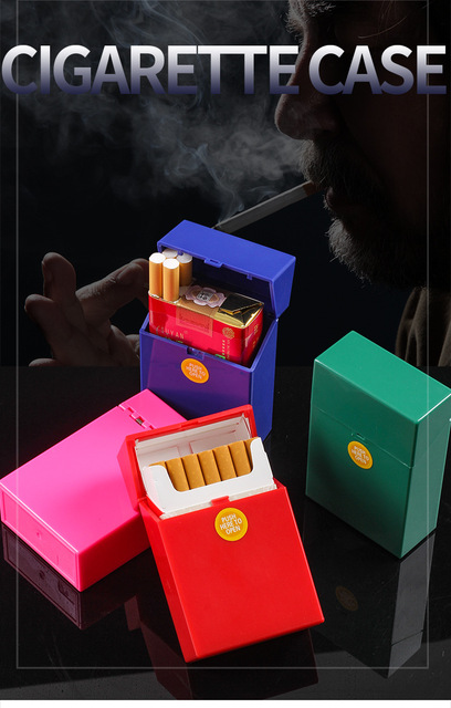 ABS etui na 20 papierosów, wodoodporna papierośnica z kieszenią na rękawie - Wianko - 1