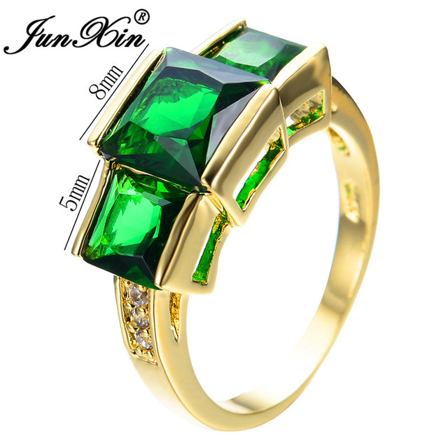 Duży pierścionek zaręczynowy z kamieniem królewskim wypełnionym fioletowym/zielonym kamieniem - Wianko - 9