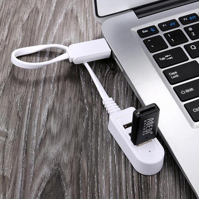 Splitter USB 3 Porty 3A Konwerter Ładowarka Przedłużacz 120cm Biały - Wianko - 11