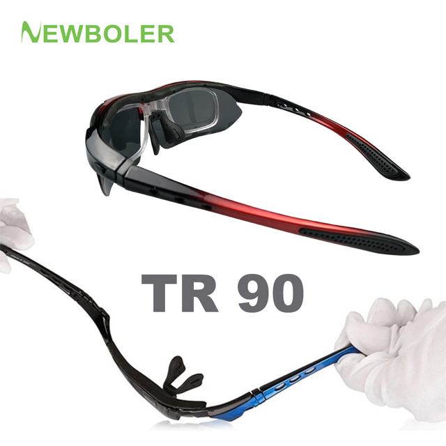 Okulary rowerowe NEWBOLER - polaryzacyjne soczewki, ochrona przeciwsłoneczna, sportowe, dla mężczyzn i kobiet - Wianko - 5