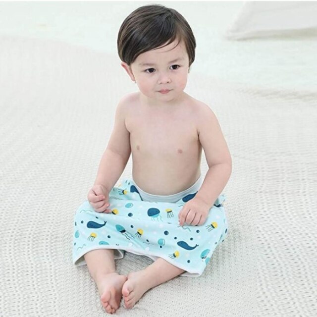 Łóżeczko zapobiegające zwilżaniu dla niemowląt - bawełniana spódnica z wodoodpornymi majtkami do nauki - Wianko - 3