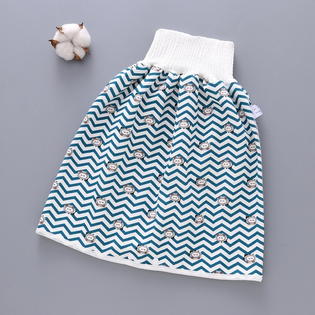 Łóżeczko zapobiegające zwilżaniu dla niemowląt - bawełniana spódnica z wodoodpornymi majtkami do nauki - Wianko - 17