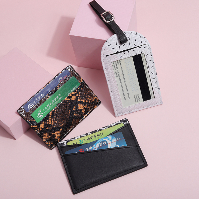 Damskie etui ochronne na karty bankowe, paszport i legitymację studencką z eleganckim wzorem, wykonane z PU, przenośne w przechowywalnej torbie - Wianko - 5