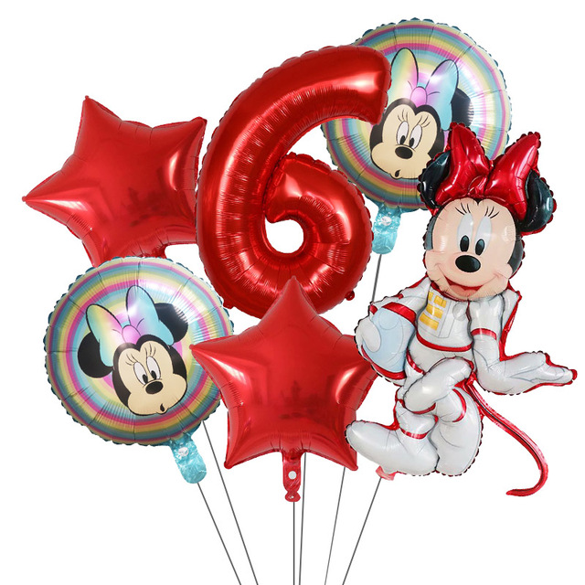 Zestaw Classic Mickey Minnie Mouse - balony cyfry na urodziny i Baby Shower - Wianko - 7