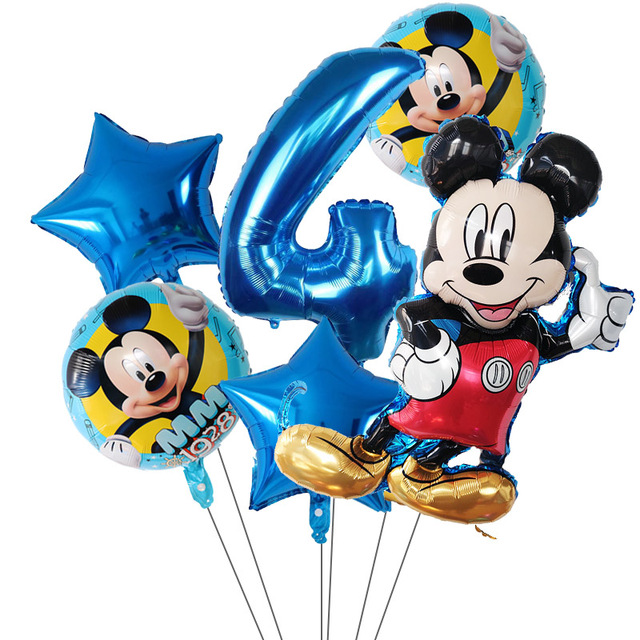 Zestaw Classic Mickey Minnie Mouse - balony cyfry na urodziny i Baby Shower - Wianko - 4